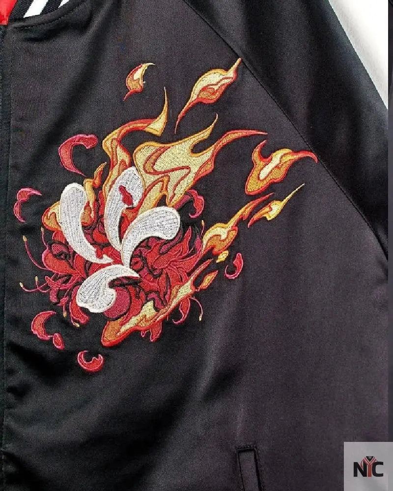 Red Dragon Sukajan Bomber Jacket Clanton Jacket