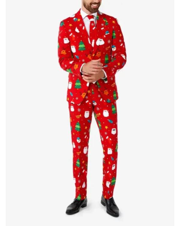Red Festive Christmas Suit