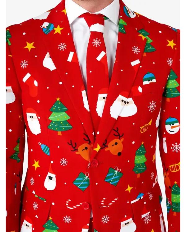 Red Festive Christmas Suit