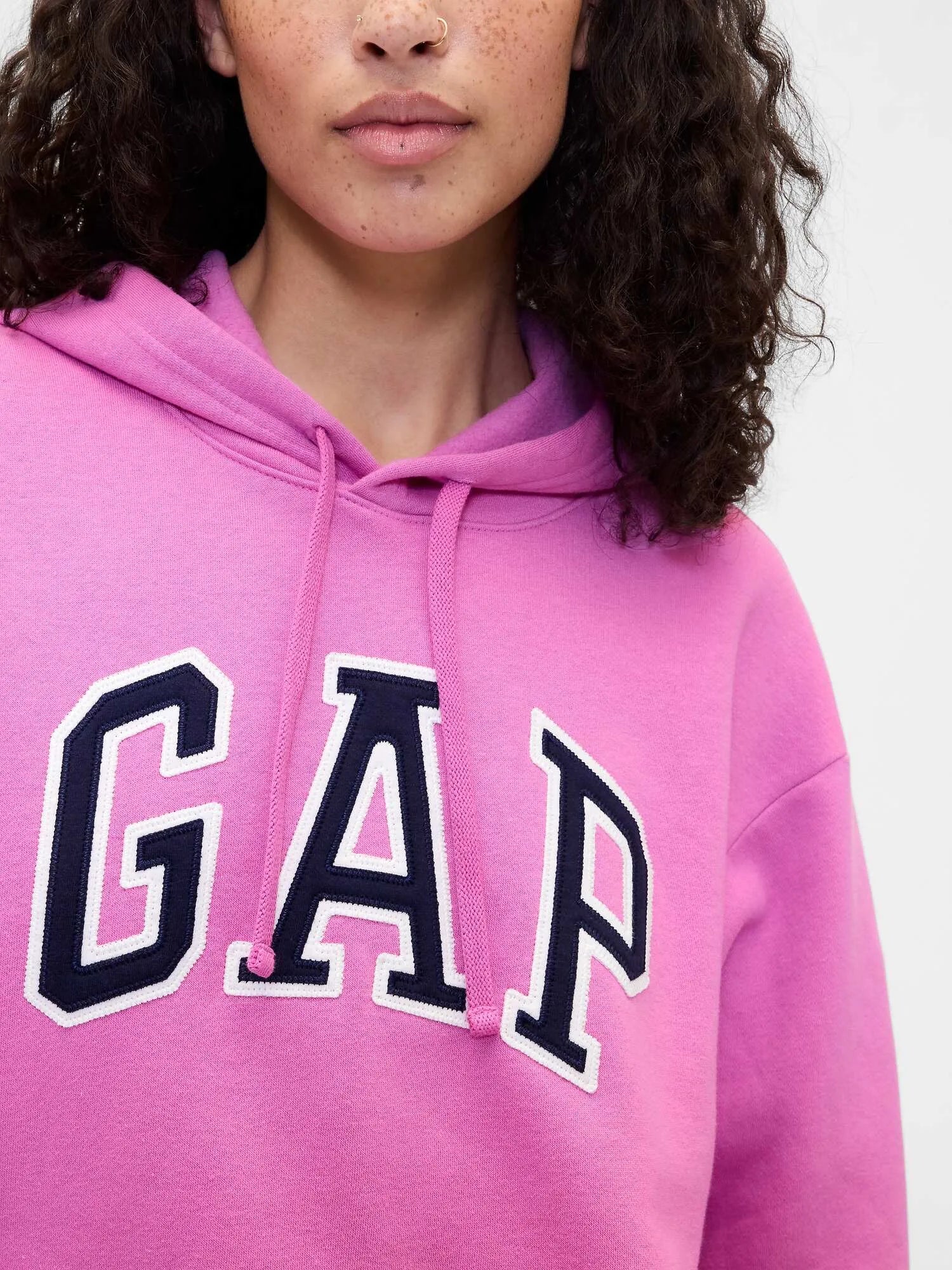 Relaxed Fit Gap Logo Pink Hoodie Clanton Jacket