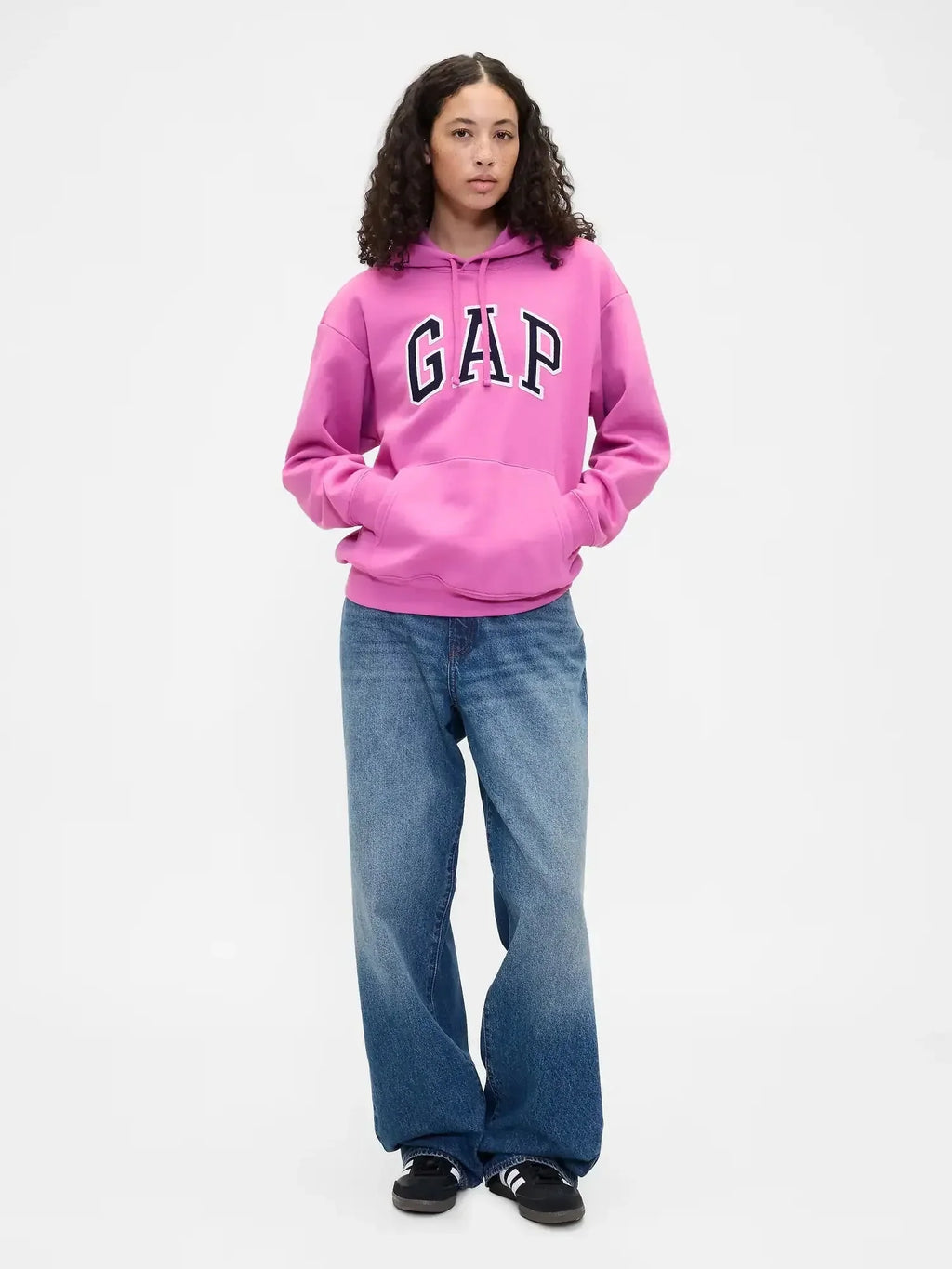 Relaxed Fit Gap Logo Pink Hoodie Clanton Jacket