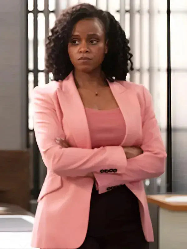 Renee Curry Law and Order SVU S27 Pink Blazer