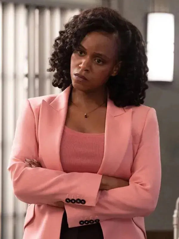 Renee Curry Law and Order SVU S27 Pink Blazer
