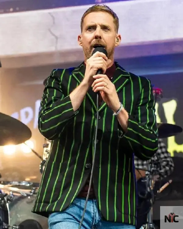 Ricky Wilson Alexandra Palace Park Striped Blazer Clanton Jacket