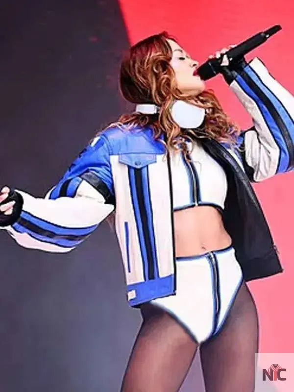 Rita Ora Summertime Ball 2025 Leather Jacket Clanton Jacket