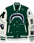 Robert Phillipe We Killed Ape Green Varsity Jacket Clanton Jacket