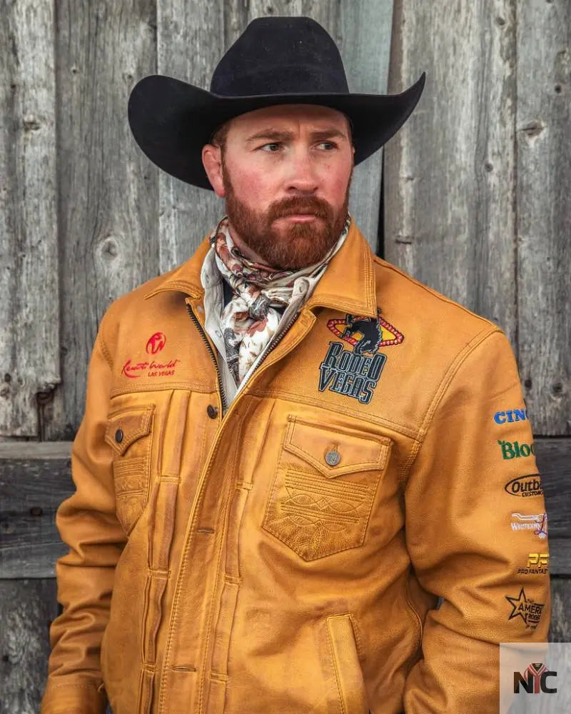 Rodeo Vegas 2024 Leather Jacket Clanton Jacket