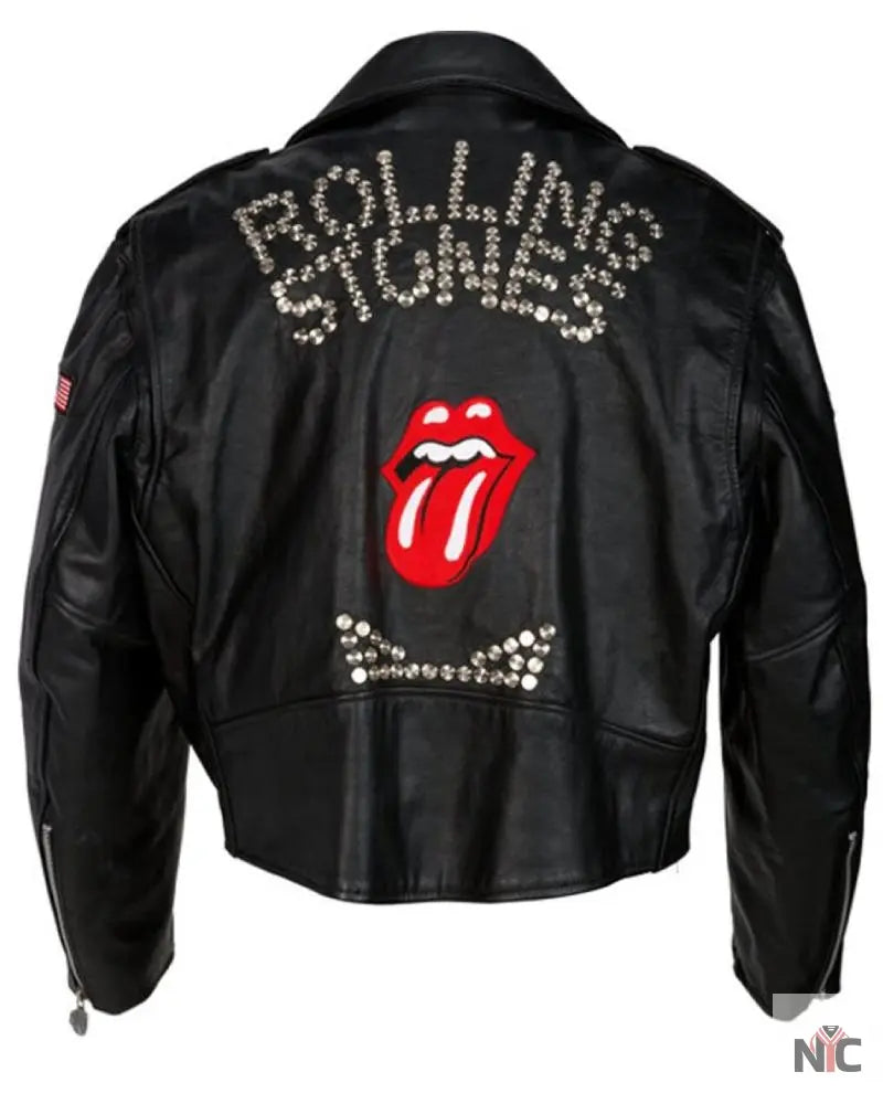 Rolling Stones Steel Wheels Leather Jacket Clanton Jacket