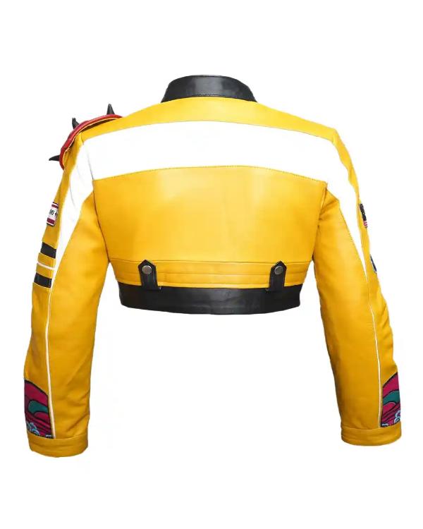 KPop Demon Hunters Rumi Yellow Cropped Jacket