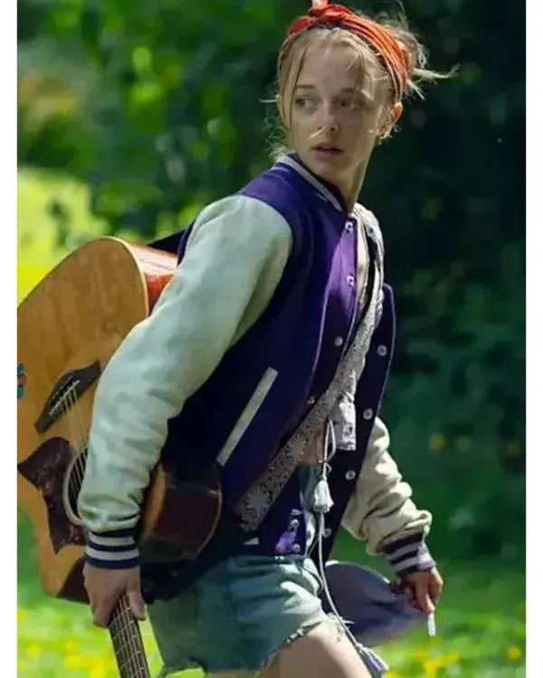 Run Away 2026 Ellie de Lange Purple Varsity Jacket