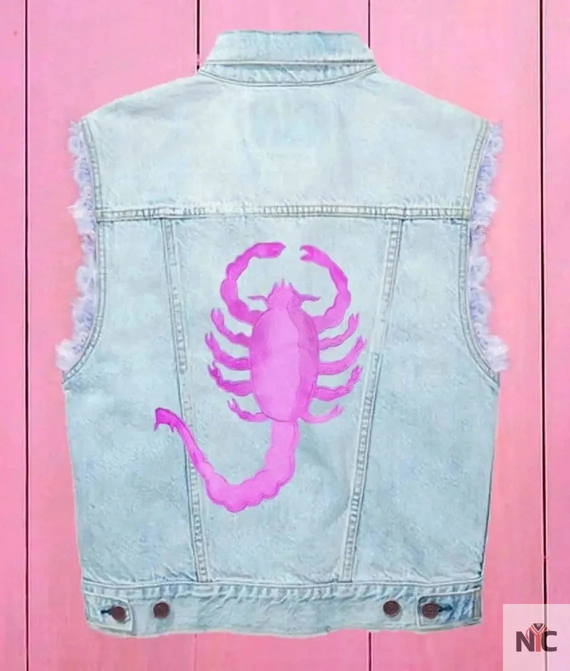 Ryan Gosling Barbie Blue Denim Vest Clanton Jacket