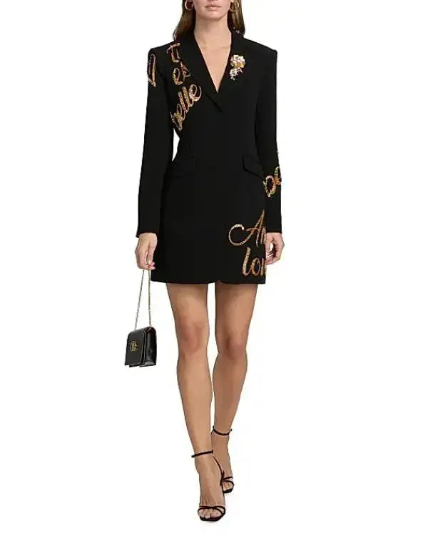 SNL S51Melissa McCarthy Black Sequin Blazer Dress