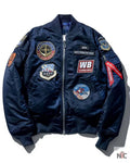 STRICT-G x ALPHA Mobile Suit Gundam White Base MA-1 Jacket Clanton Jacket