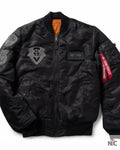 STRICT-G x ALPHA Mobile Suit Gundam Zeon MA-1 Jacket Clanton Jacket