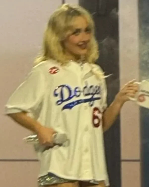 Sabrina Carpenter Short N Sweet Tour LA Dodgers Jersey