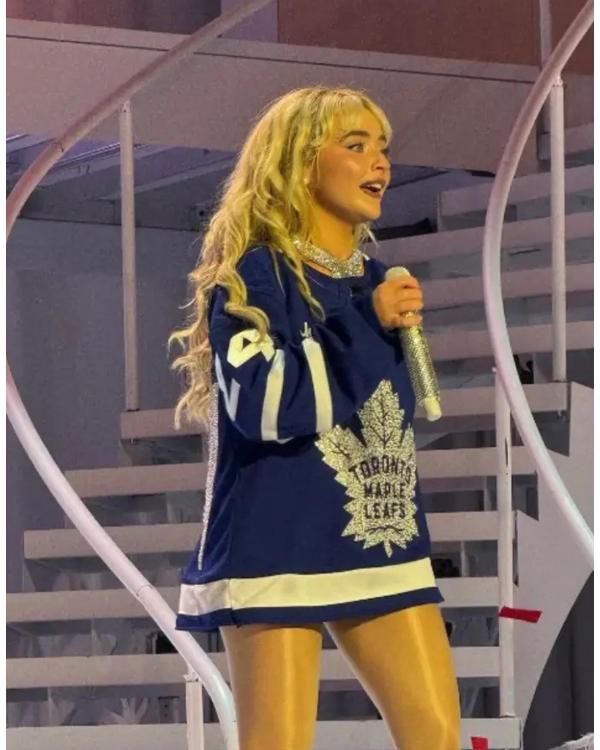 Sabrina Carpenter Toronto Maple Leafs Blue Jersey Shopotiny