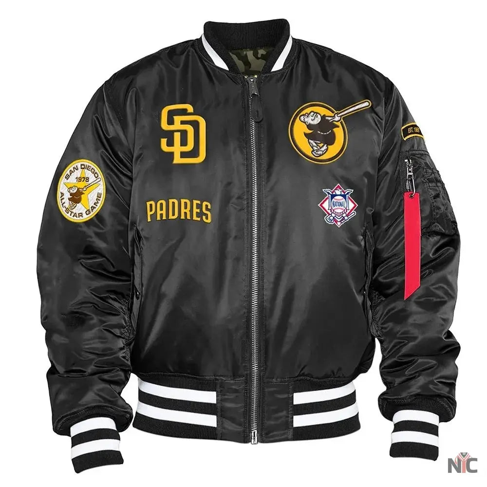 San Diego Padres Bomber MA-1 Jacket Clanton Jacket