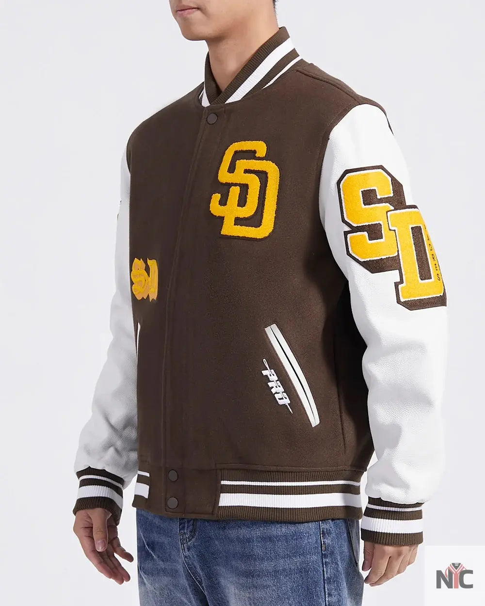 San Diego Padres Old English Varsity Jacket Clanton Jacket