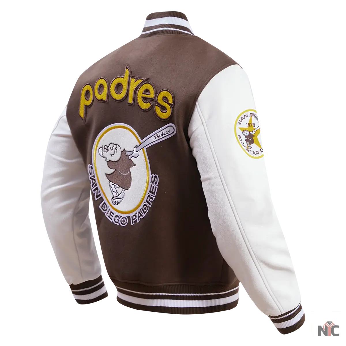 San Diego Padres Retro Classic Rib Wool Varsity Jacket Clanton Jacket