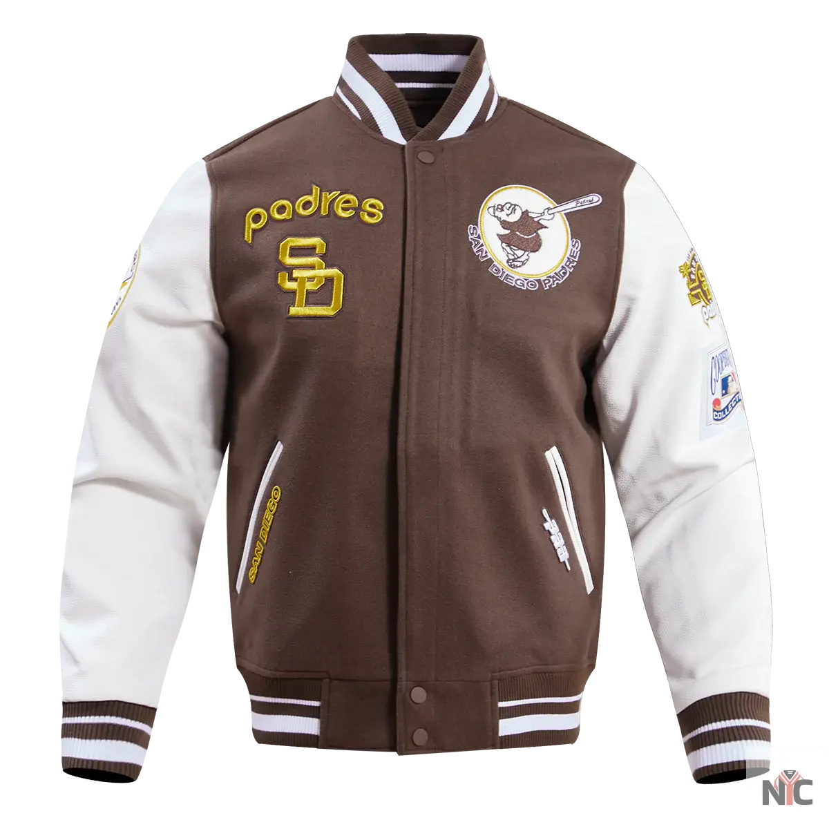 San Diego Padres Retro Classic Rib Wool Varsity Jacket Clanton Jacket