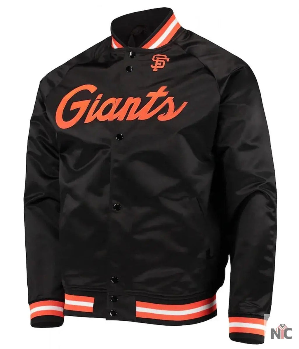 San Francisco Giants Full-Snap Satin Jacket Clanton Jacket