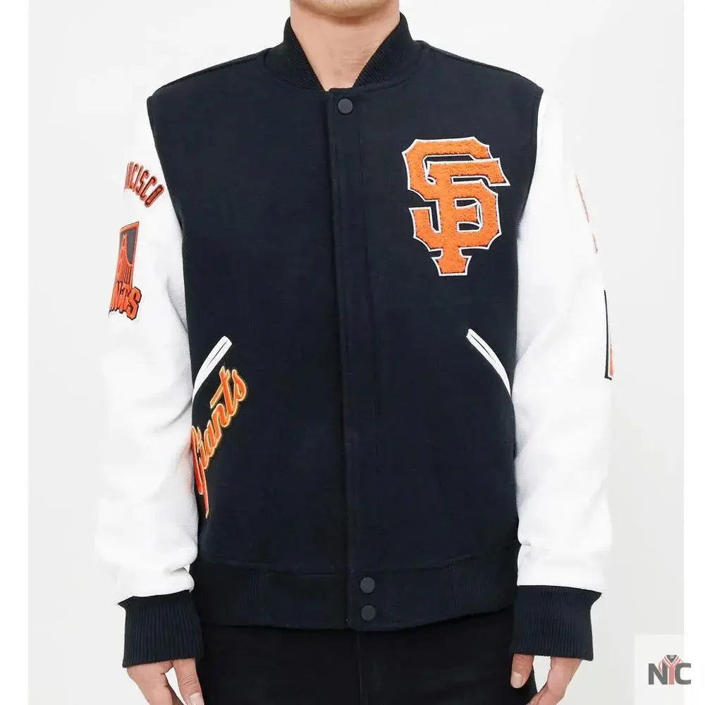 San Francisco Giants Letterman Full-Zip Jacket Clanton Jacket