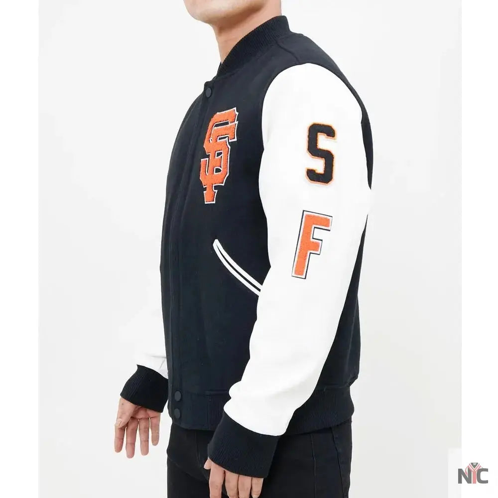 San Francisco Giants Letterman Full-Zip Jacket Clanton Jacket