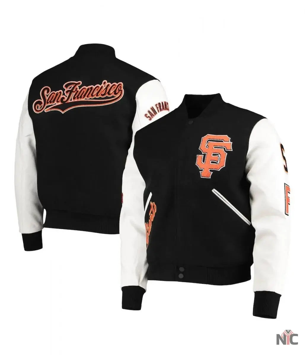 San Francisco Giants Letterman Full-Zip Jacket Clanton Jacket