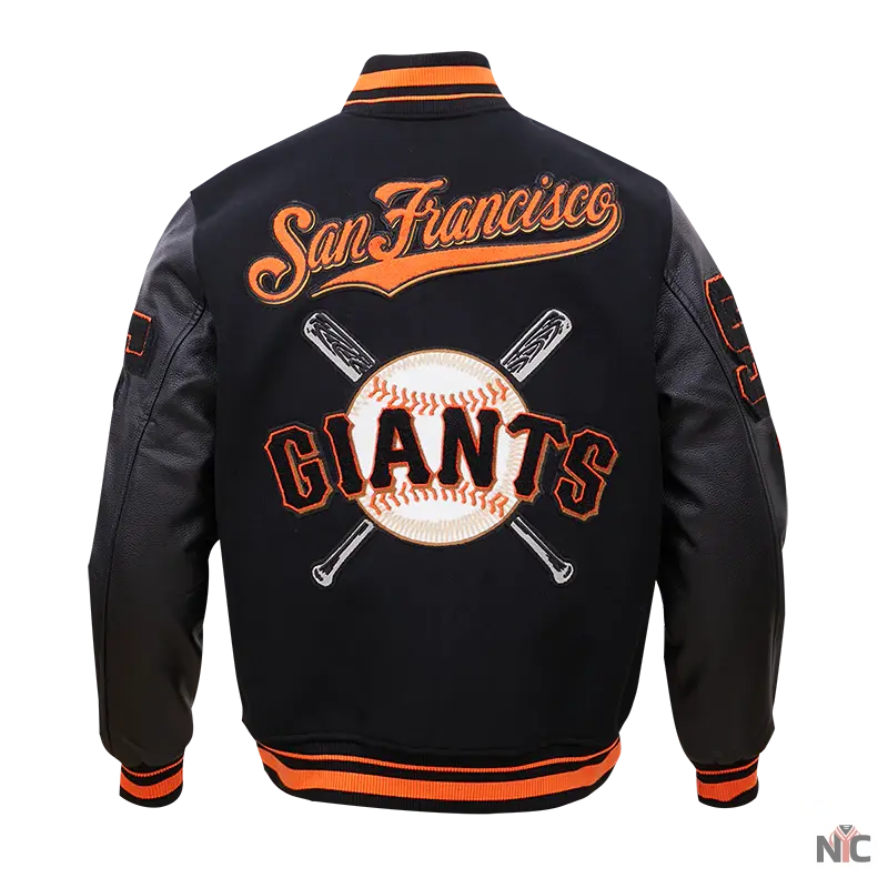 San Francisco Giants Mash Up Logo Varsity Jacket Clanton Jacket