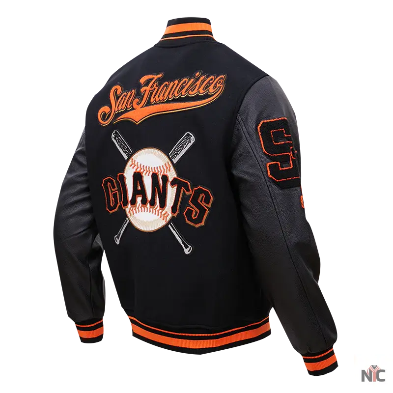 San Francisco Giants Mash Up Logo Varsity Jacket Clanton Jacket