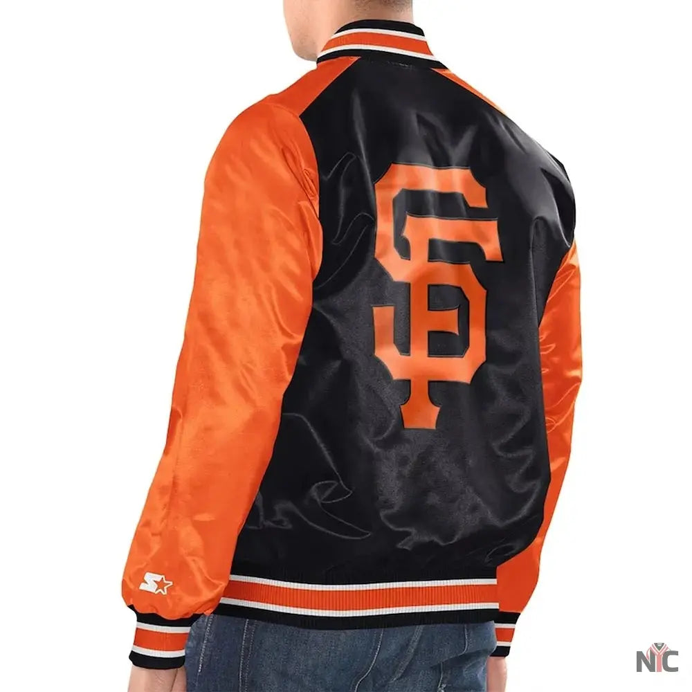 San Francisco Giants Renegade Varsity Satin Jacket Clanton Jacket