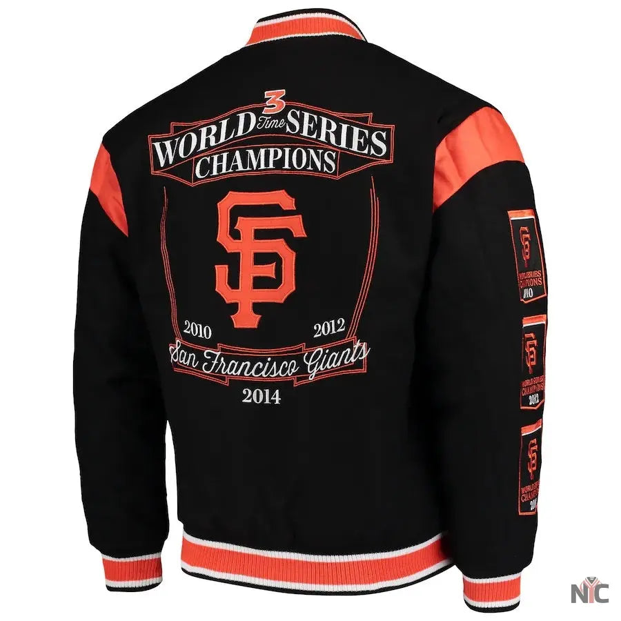 San Francisco Giants World Series Champions Full-Snap Jacket Clanton Jacket