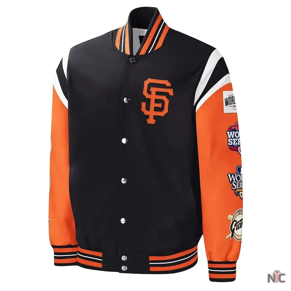 San Francisco Title Holder Varsity Satin Jacket Clanton Jacket