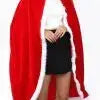 Santa Claus Red Velvet Cape with Hat