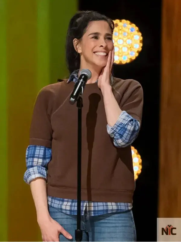 Sarah Silverman PostMortem Brown Sweater Clanton Jacket