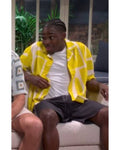 Saturday Night Live Kam Patterson Yellow Printed Shirt