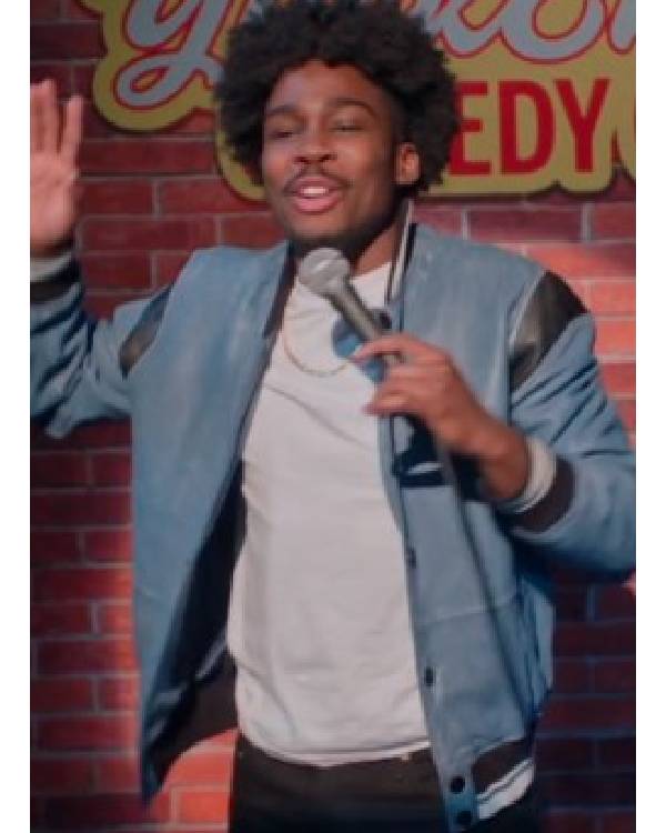 Saturday Night Live Kam Patterson Denim Varsity Jacket WorthVee