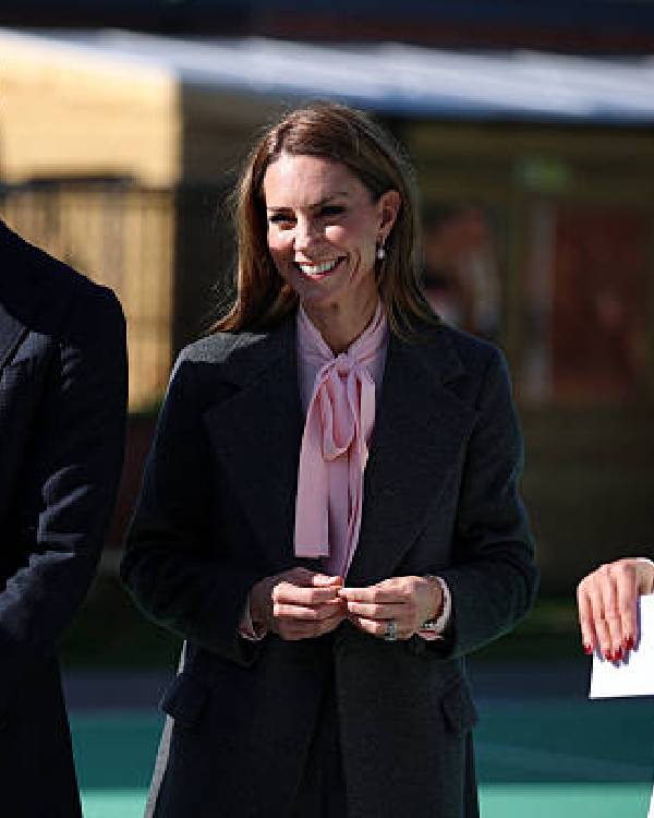 School Visit Kate Middleton Coat USA Jackets