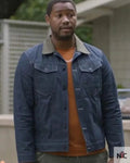 Sean Shrinking Blue Cotton Jacket Clanton Jacket