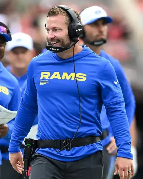 Sean McVay Rams v Cleveland Browns Blue Sweatshirt