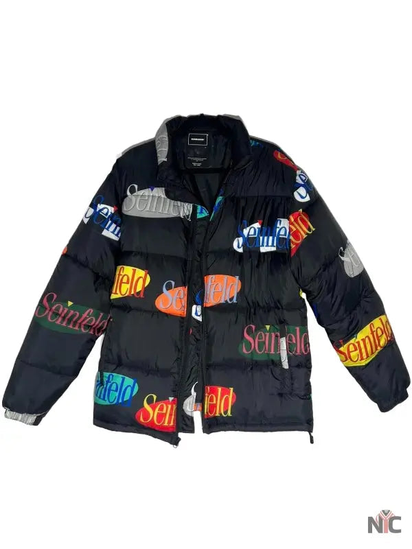 Seinfeld Multi Logo Puffer Jacket Clanton Jacket