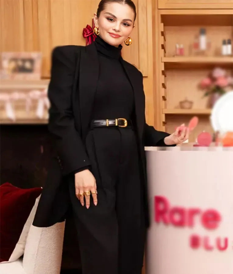 Selena Gomez Galentines Party 2025 Black Suit