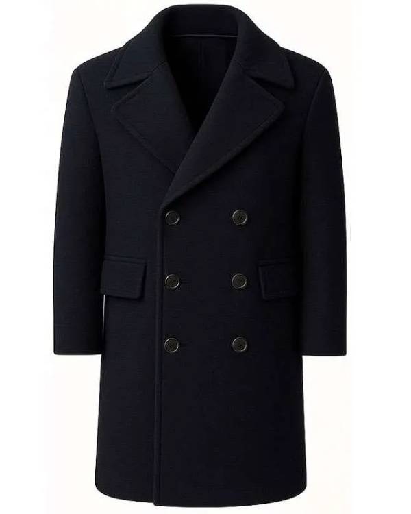 Shelter Jason Statham Black Wool Coat