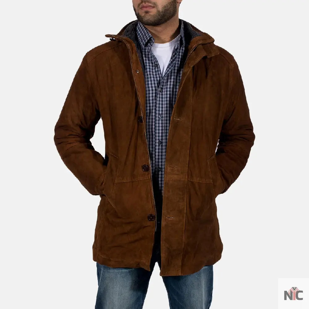 Sheriff Brown Suede Jacket Clanton Jacket