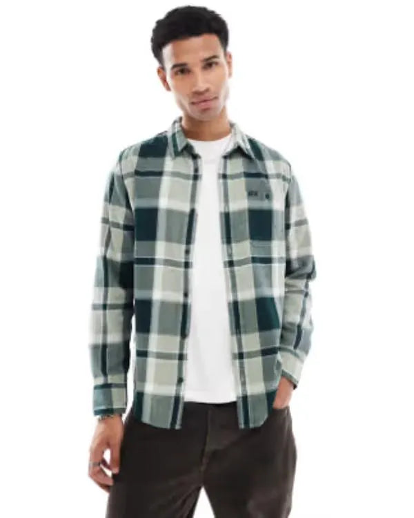 Shetland S10 Green Plaid Shirt