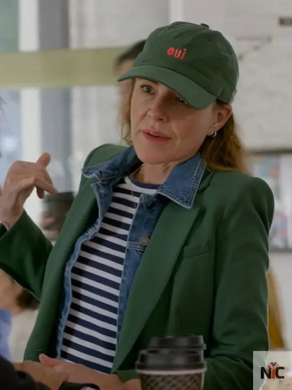 Shrinking S02 Christa Miller Green Blazer Clanton Jacket