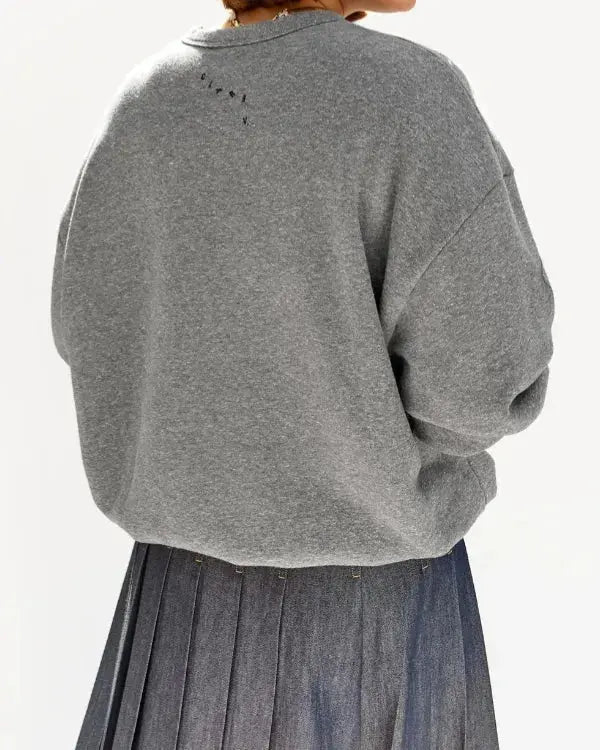 Shrinking S02 Liz Grey Oversized Sweatshirt