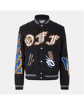 Simon Cowell The Next Act S01 Off-White Varsity Jacket