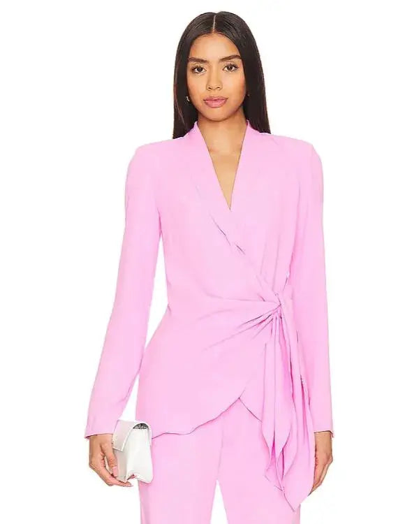 Sistas S09 Kj Smith Pink Wrap Blazer