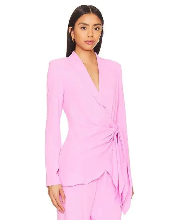 Sistas S09 Kj Smith Pink Wrap Blazer